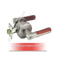 KHÓA ĐẤM TRÒN TAY GẠT DÙNG CHO CỬA GỖ, KHÓA TRÒN GẠT CAO CẤP INOX VÂN GỖ NHẬP KHẨU CHÍNH HÃNG KOREA VG 6070