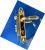 KHÓA CỬA GỖ CAO CẤP BẰNG ĐỒNG MẠ VÀNG GOLD SSA - BM - 0393 - 18K