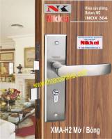 KHOA TAY GAT NIKKEI INOX 304 MH2 CAO CẤP DÙNG CHO CỬA THÔNG PHÒNG, CỬA BAN CÔNG, CỬA VỆ SINH, CỬA THÉP CHỐNG CHÁY