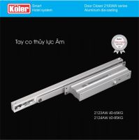 Tay co thuỷ lực âm cao cấp cho cửa gỗ, tay đẩy hơi âm hiệu Koler tải trọng 40-85kg