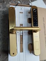 Khoá vân tay cửa nhôm kính mạ vàng koler S1500 5 tính năng mở được bằng điện thoại