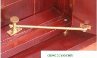 CHỐNG CỬA SỔ CAO CẤP TRÒN VÀNG PVD
