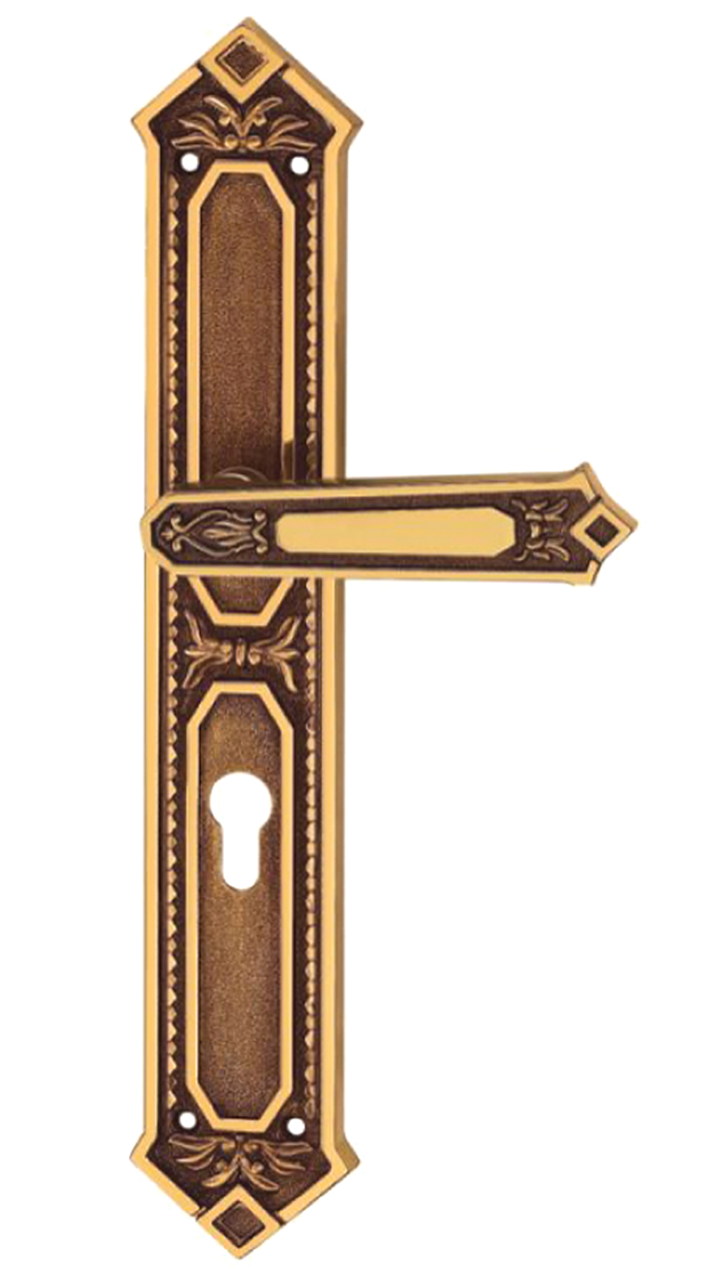 cửa gỗ - cửa gỗ lim - cửa gỗ lim lào - khóa tay gạt đồng cho cửa gỗ